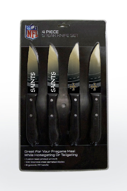 New Orleans Saints Knife Set Steak 4 Pack