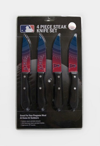 The Sports Vault Los Angeles Angels Knife Set - Steak - 4 Pack -