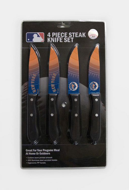 New York Mets Knife Set - Steak - 4 Pack