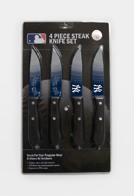 New York Yankees Knife Set Steak 4 Pack