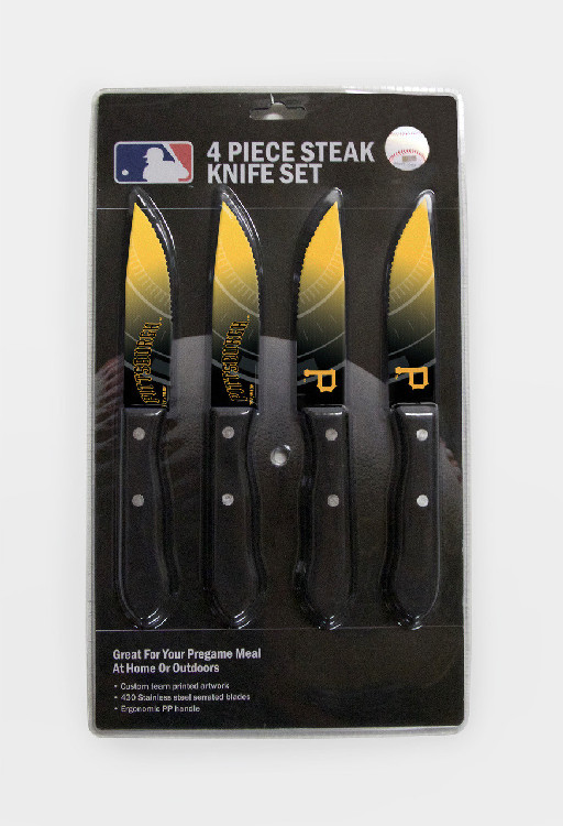 Pittsburgh Pirates Knife Set Steak 4 Pack