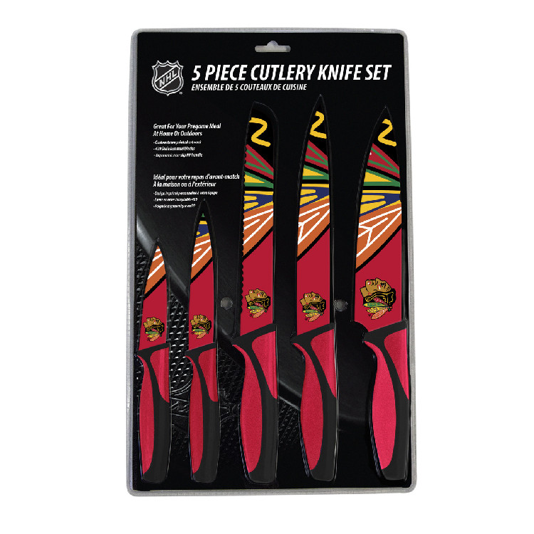 Chicago Blackhawks Knife Set - Kitchen - 5 Pack