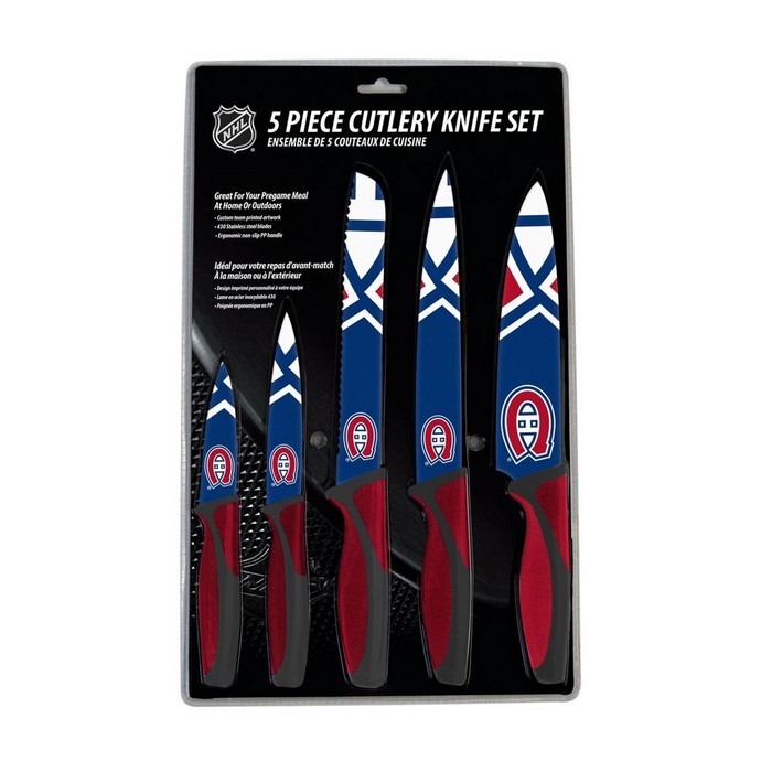 The Sports Vault Montreal Canadiens Knife Set - Kitchen - 5 Pack -