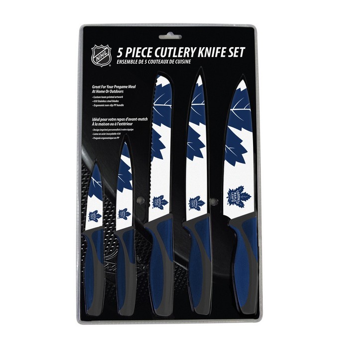 The Sports Vault Toronto Maple Leafs Knife Set - Kitchen - 5 Pack