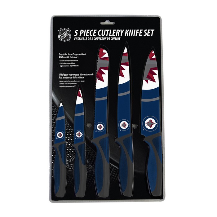 The Sports Vault Winnipeg Jets Knife Set - Kitchen - 5 Pack -