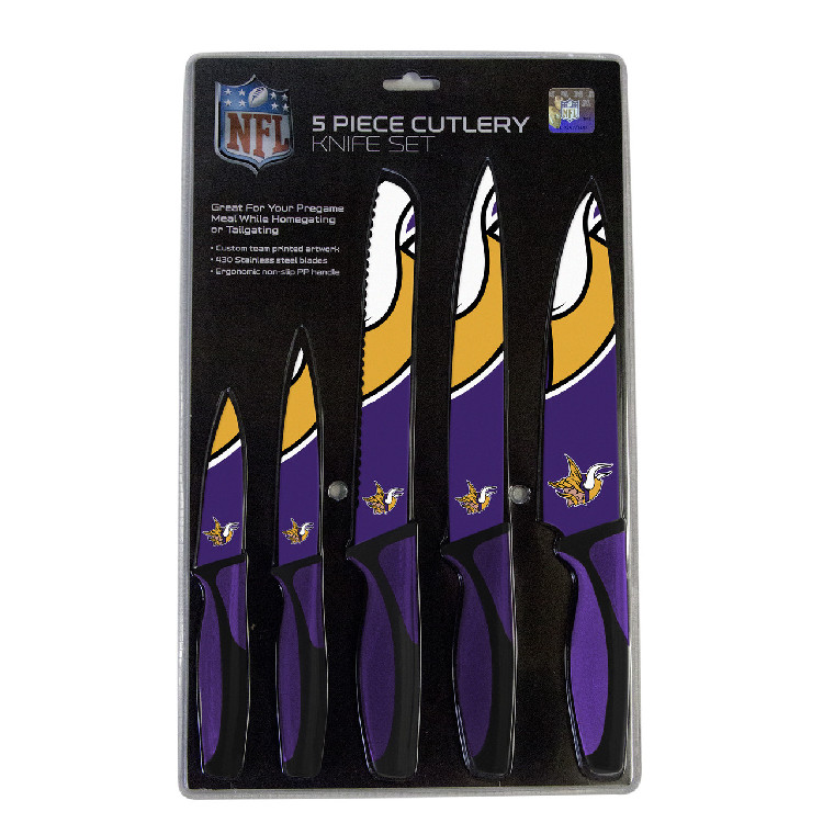 Minnesota Vikings Knife Set - Kitchen - 5 Pack