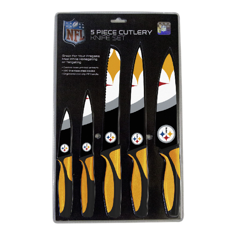 Pittsburgh Steelers Knife Set - Kitchen - 5 Pack