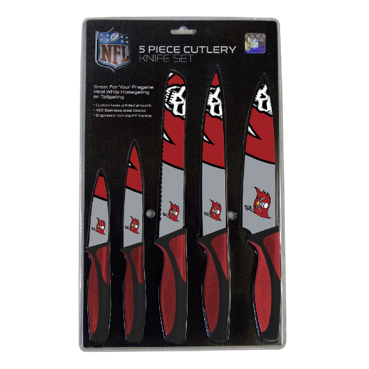 Tampa Bay Buccaneers Knife Set - Kitchen - 5 Pack