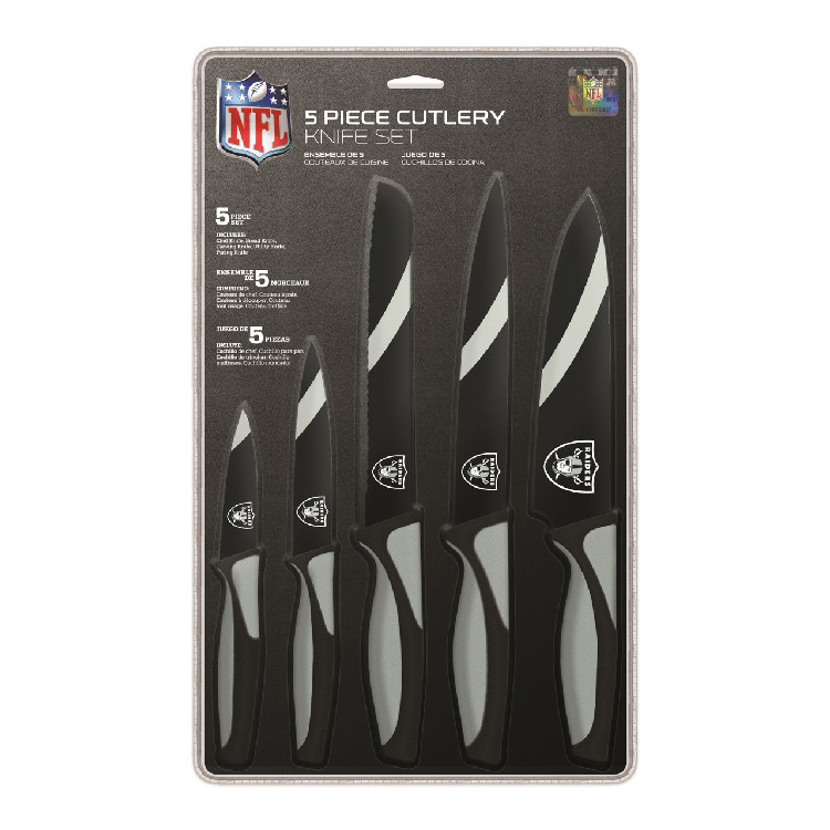 Las Vegas Raiders Knife Set Kitchen 5 Pack Alternate