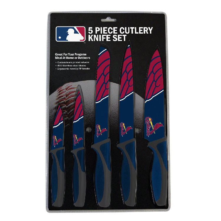 St. Louis Cardinals Knife Set - Kitchen - 5 Pack