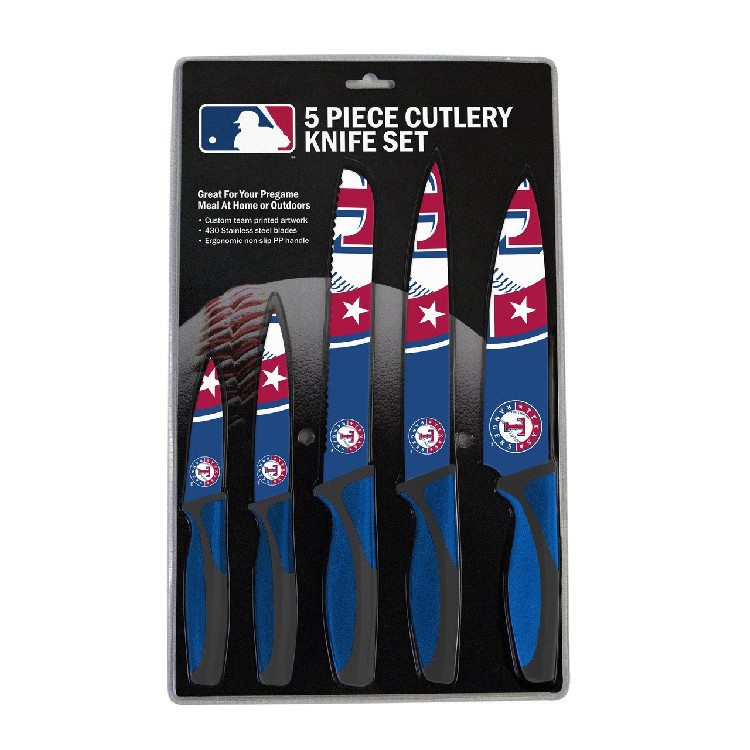 Texas Rangers Knife Set - Kitchen - 5 Pack