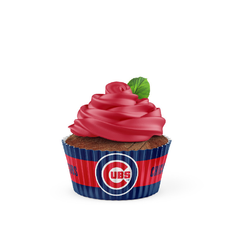 Chicago Cubs Baking Cups Large 50 Pack