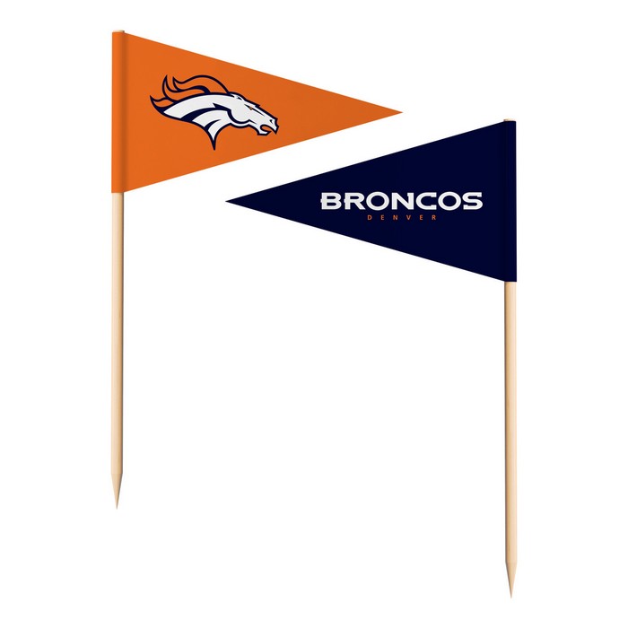 The Sports Vault Denver Broncos Toothpick Flags