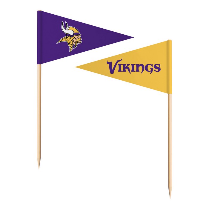 The Sports Vault Minnesota Vikings Toothpick Flags