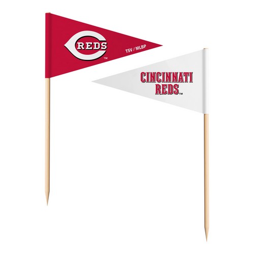 The Sports Vault Cincinnati Reds Toothpick Flags -