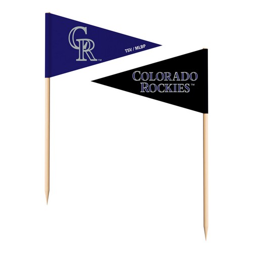 The Sports Vault Colorado Rockies Toothpick Flags -