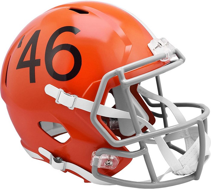 Riddell Cleveland Browns Helmet Riddell Replica Full Size Speed Style 1946 Throwback