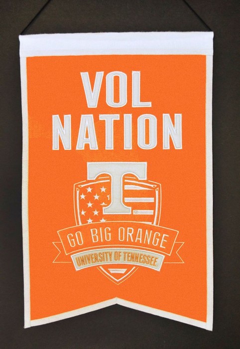 Tennessee Volunteers Banner 14x22 Wool Nations