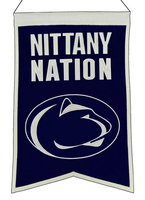 Penn State Nittany Lions Banner 14x22 Wool Nations