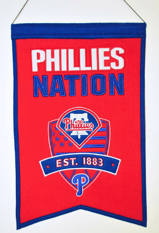 Philadelphia Phillies Banner 14x22 Wool Nations