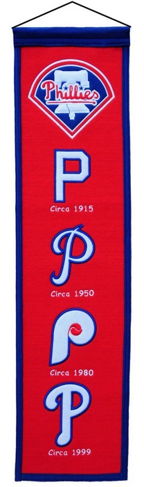 Philadelphia Phillies Banner 8x32 Wool Heritage