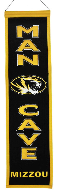 Missouri Tigers Banner 8x32 Wool Man Cave