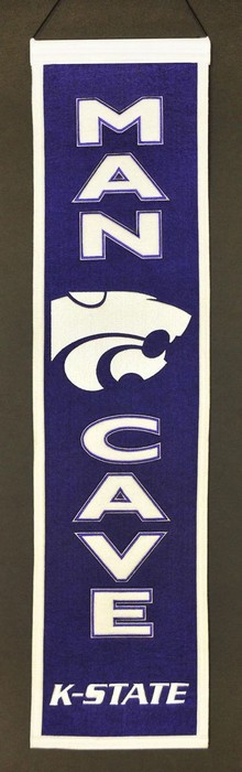 Kansas State Wildcats Banner 8x32 Wool Man Cave