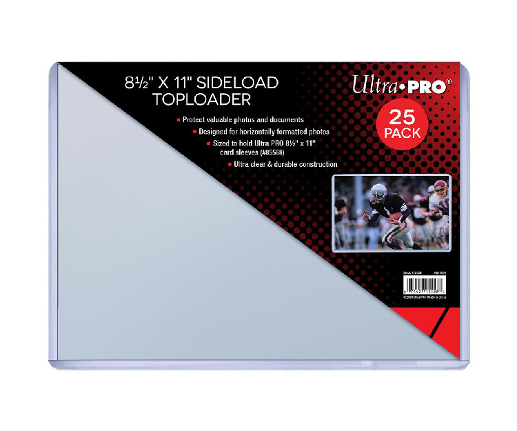 Toploader - 8-1/2x11 Side Load (25 per pack)