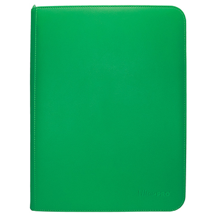 Vivid 9 Pocket Zippered PRO-Binder Green