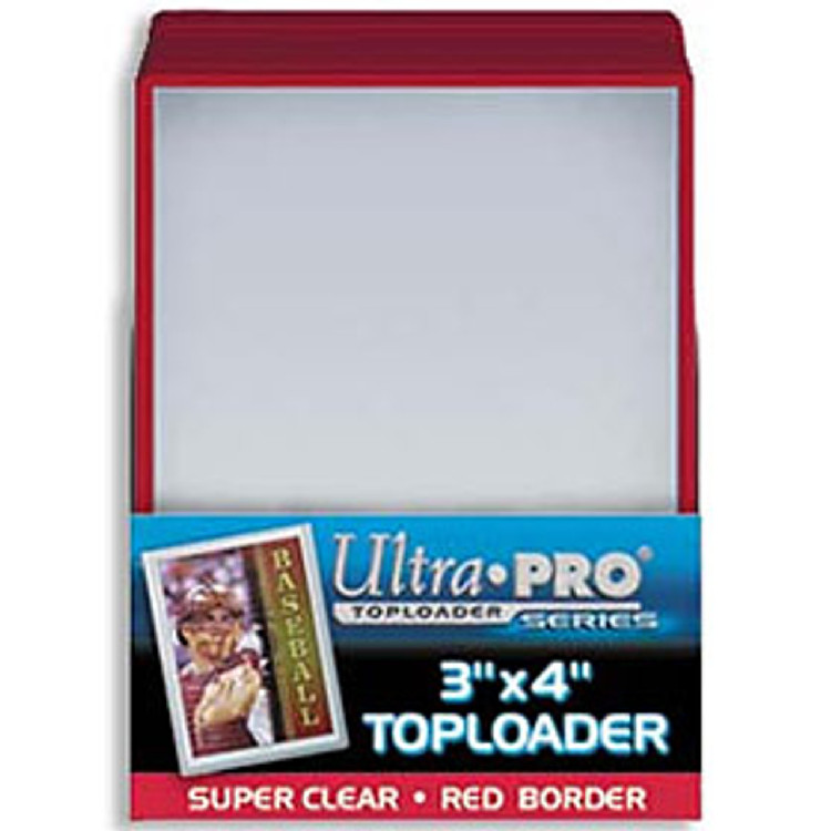 Toploader - 3x4 Red (25 per pack)