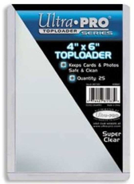 Toploader - 4x6 (25 per pack)