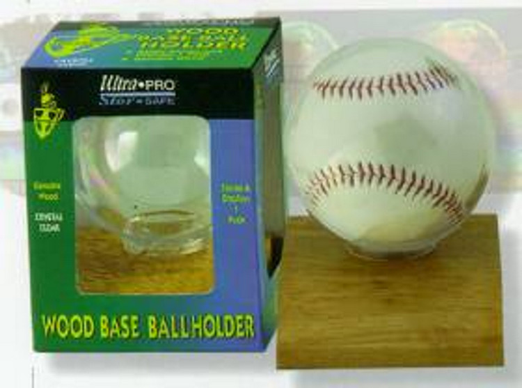 Baseball Holder - Wood Base