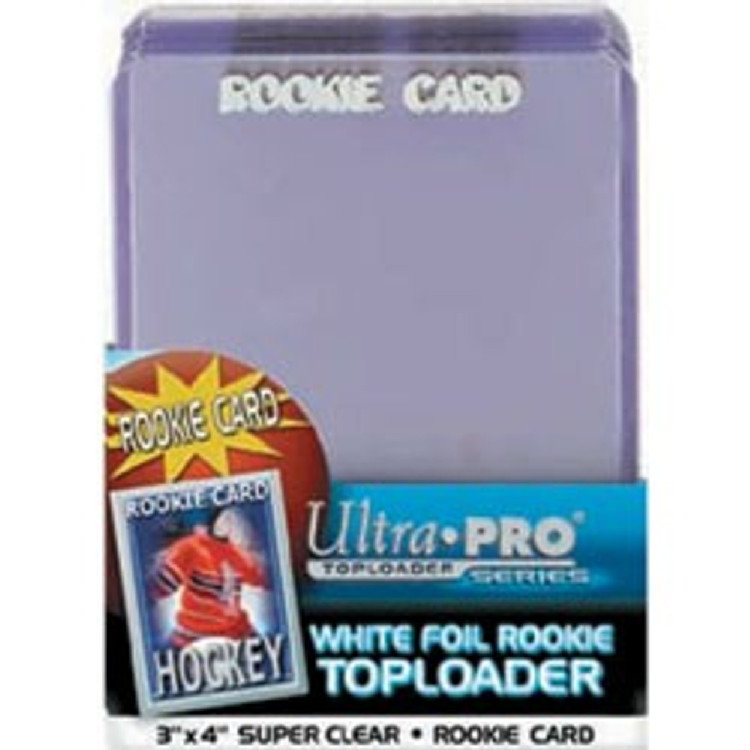 Toploader - 3x4 White Rookie (25 per pack)