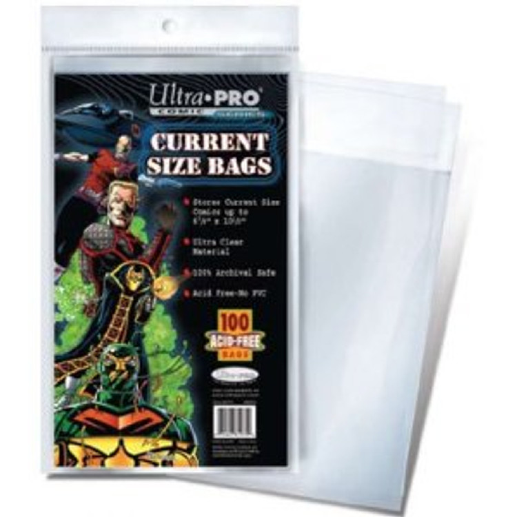 Comic Bags - Current Size (100 per pack)