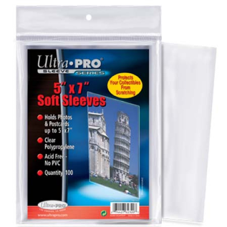 Ultra Pro 5" x 7" Card Sleeve - (100 per pack)