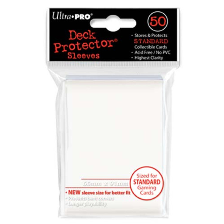 Deck Protectors - Solid - White (One Pack of 50)