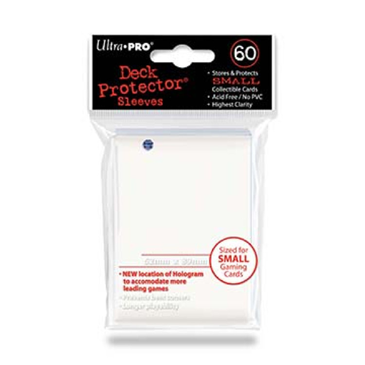 Deck Protectors - Small Size - White (One Pack of 60)