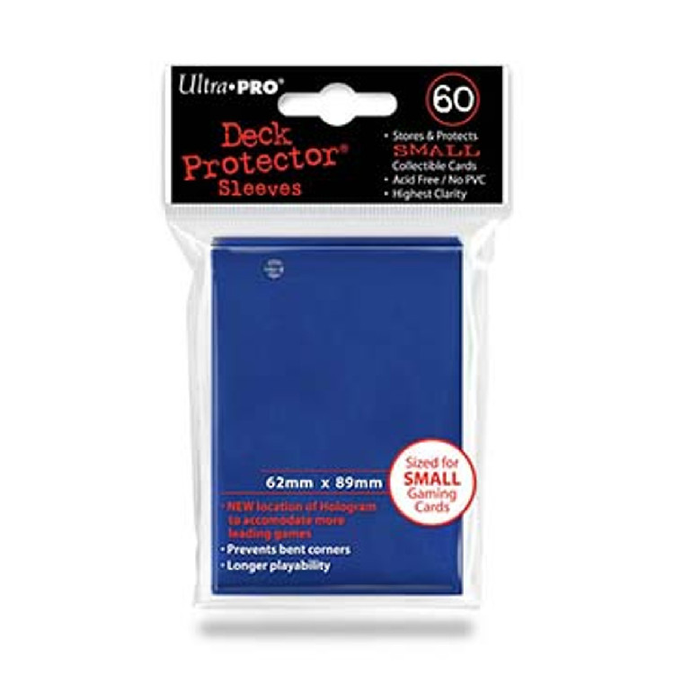 Deck Protectors - Small Size - Blue (One Pack of 60)