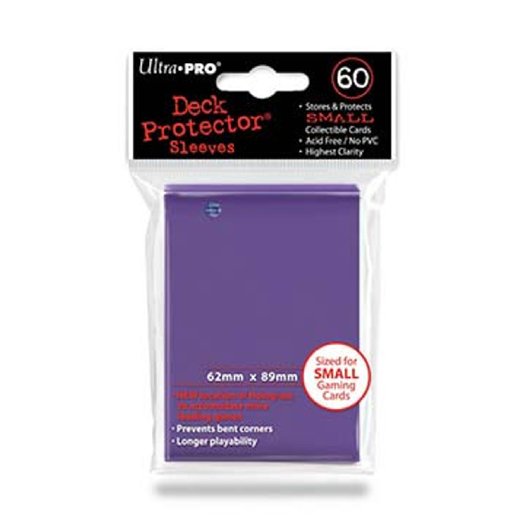 Deck Protectors, Small Size - Purple (One Pack of 60)