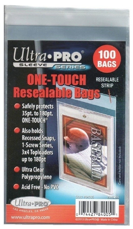 One Touch Resealable Bag - (100 per pack)