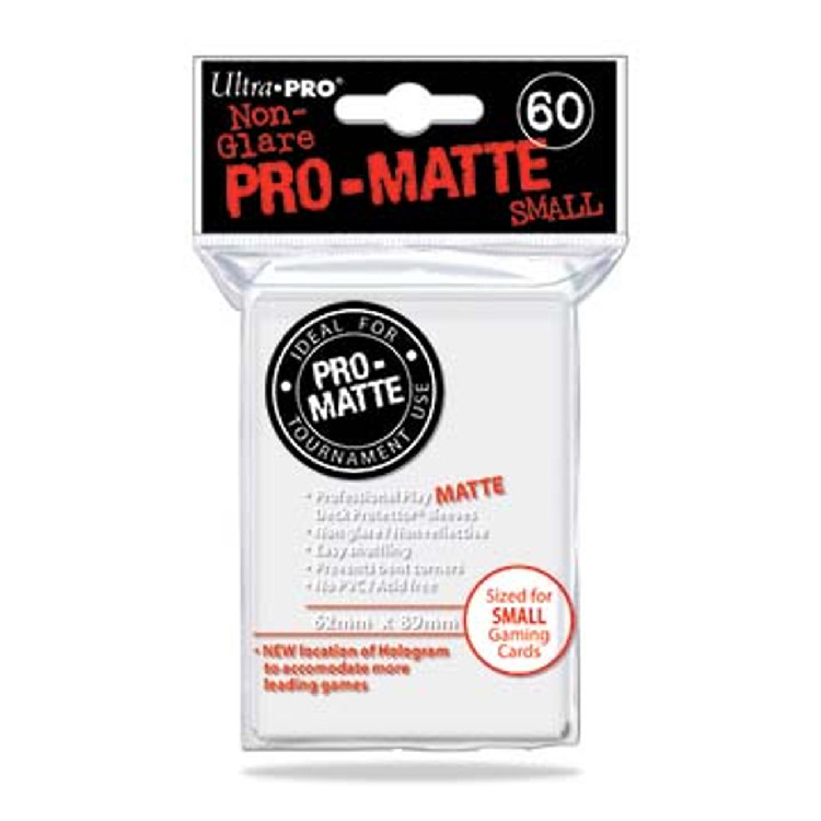 Deck Protectors - Pro-Matte - Small Size - White (One Pack of 60)