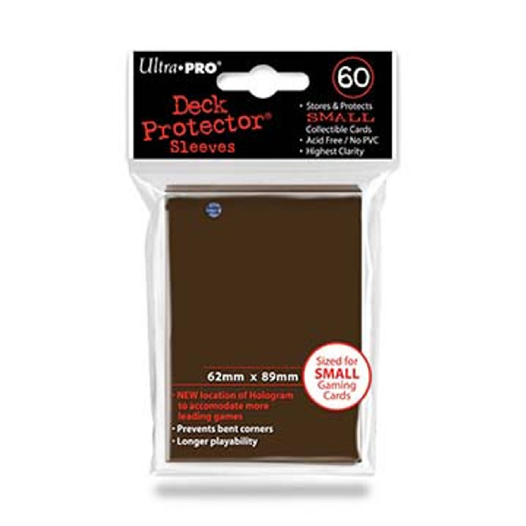 Deck Protectors - Small Size - Brown (One Pack of 60)