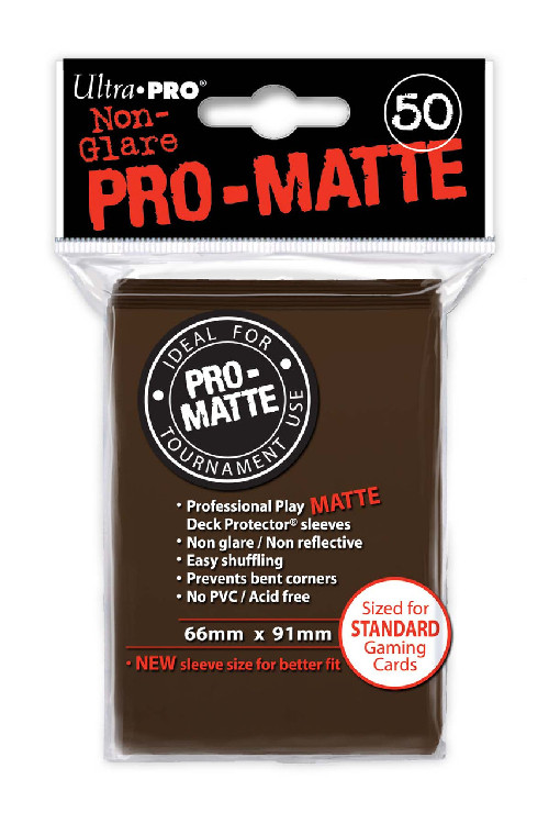 Deck Protectors - Pro-Matte - Brown (One Pack of 50)