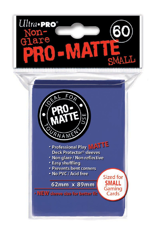 Deck Protectors - Pro Matte - Small Size - Blue (One Pack of 60)