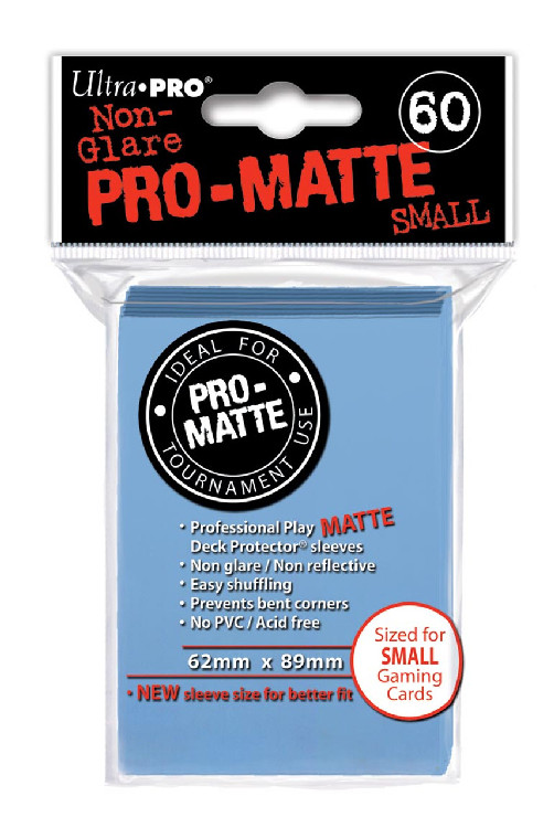 Deck Protectors - Pro Matte - Small Size - Light Blue (One Pack of 60)