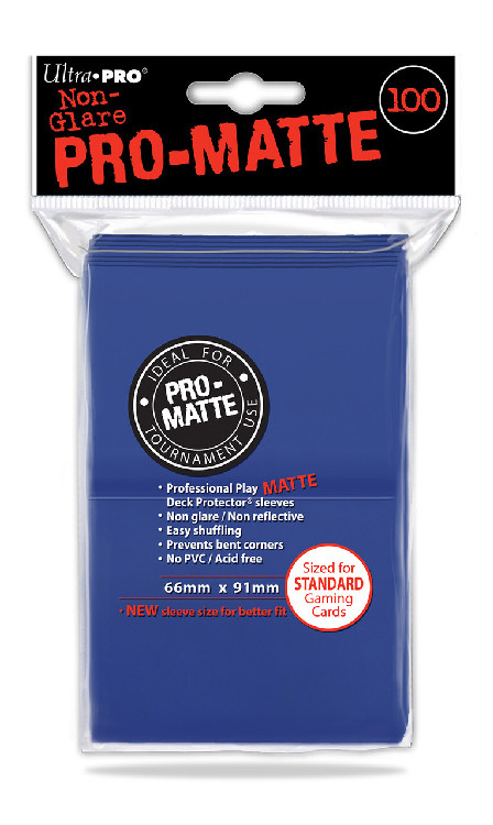 Deck Protectors - Pro-Matte Blue (100 per pack)