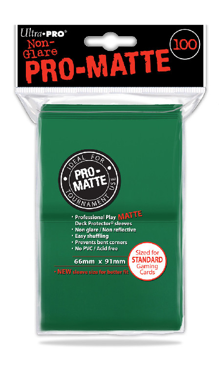 Deck Protectors - Pro-Matte Green (100 per pack)