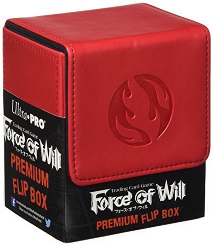 Ultra Pro Force of Will Flip Box - Flame (Red) - -