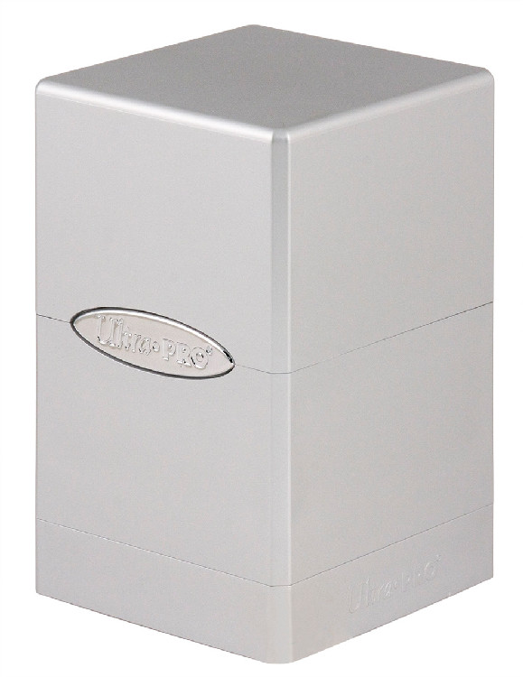 Satin Tower Deck Box - Metallic Silver