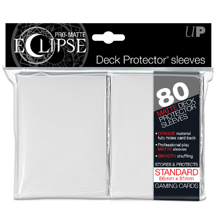 Deck Protectors - Pro Matte - Eclipse White - Pack of 80